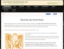 Tablet Screenshot of hemorrhoidshemroids.com